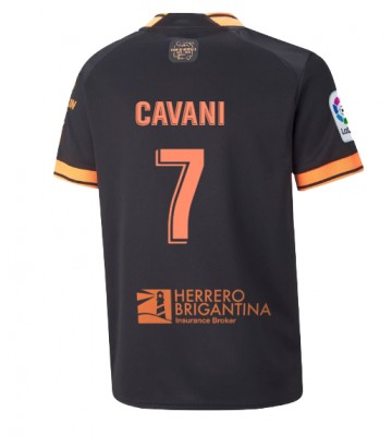 Valencia Edinson Cavani #7 Bortedrakt 2022-23 Kortermet